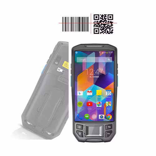 Rugged PDA Barcode Scanner Android with Fingerprint 13.56MHz RFID Reader